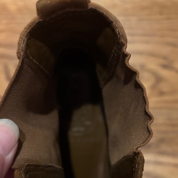 Tory Burch Tan Suede Heeled Boots - Picture 5 of 9